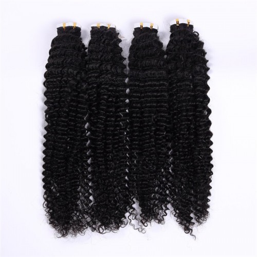 Human Hair Tape In Extensions Kinky Curl（20pcs/set） | Human Hair Wig | Lace Front